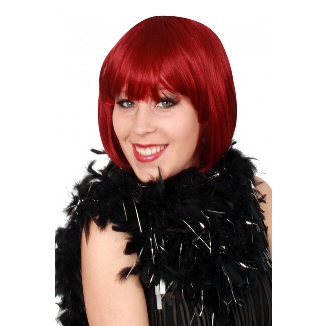 PartyXplosion Boa - Zwart, zilver - 180cm - 50gr.