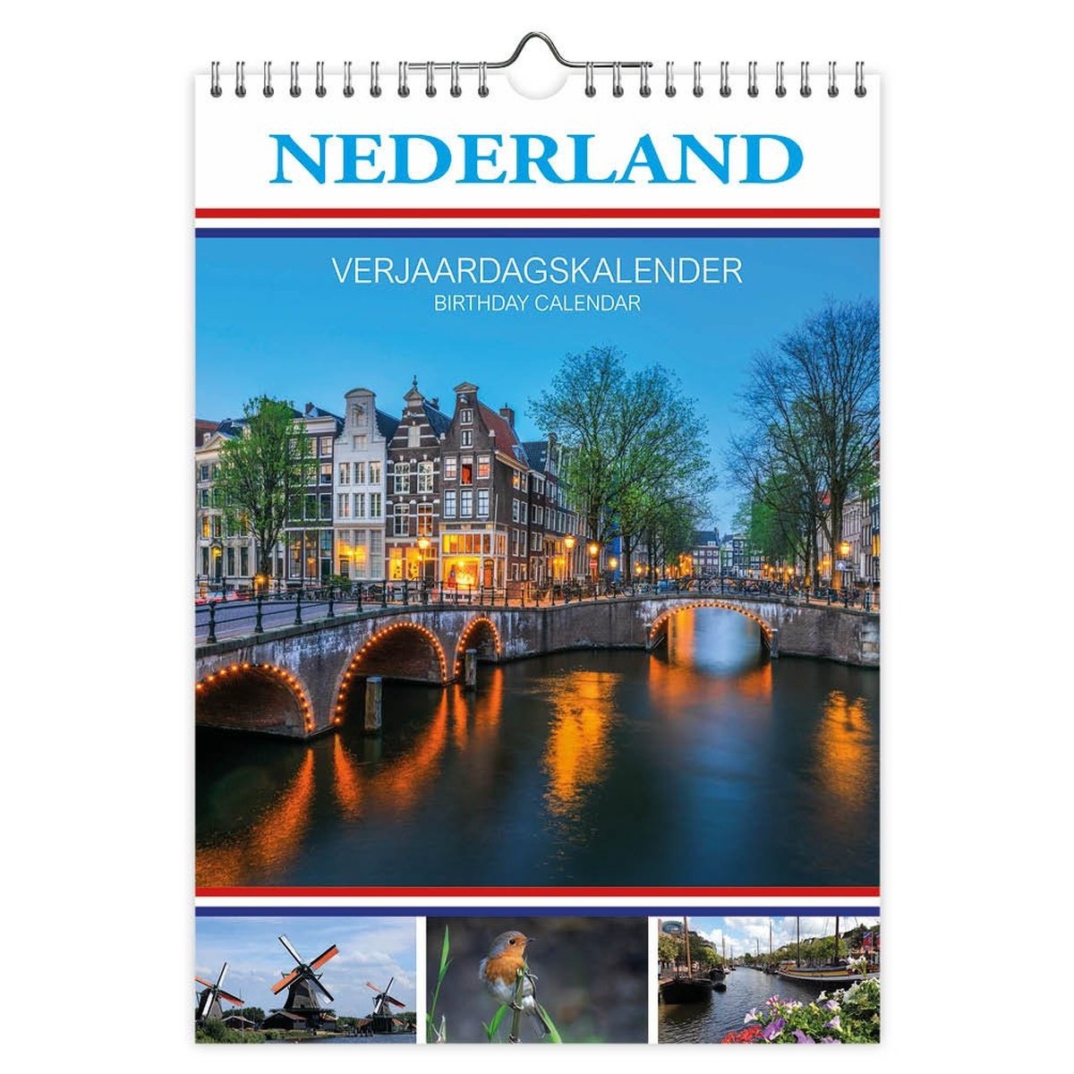 Verjaardagskalender - Nederland - 21x29,7cm