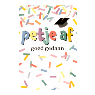 Artige Kaart - Geslaagd - SGR06-D - Petje af, goed gedaan