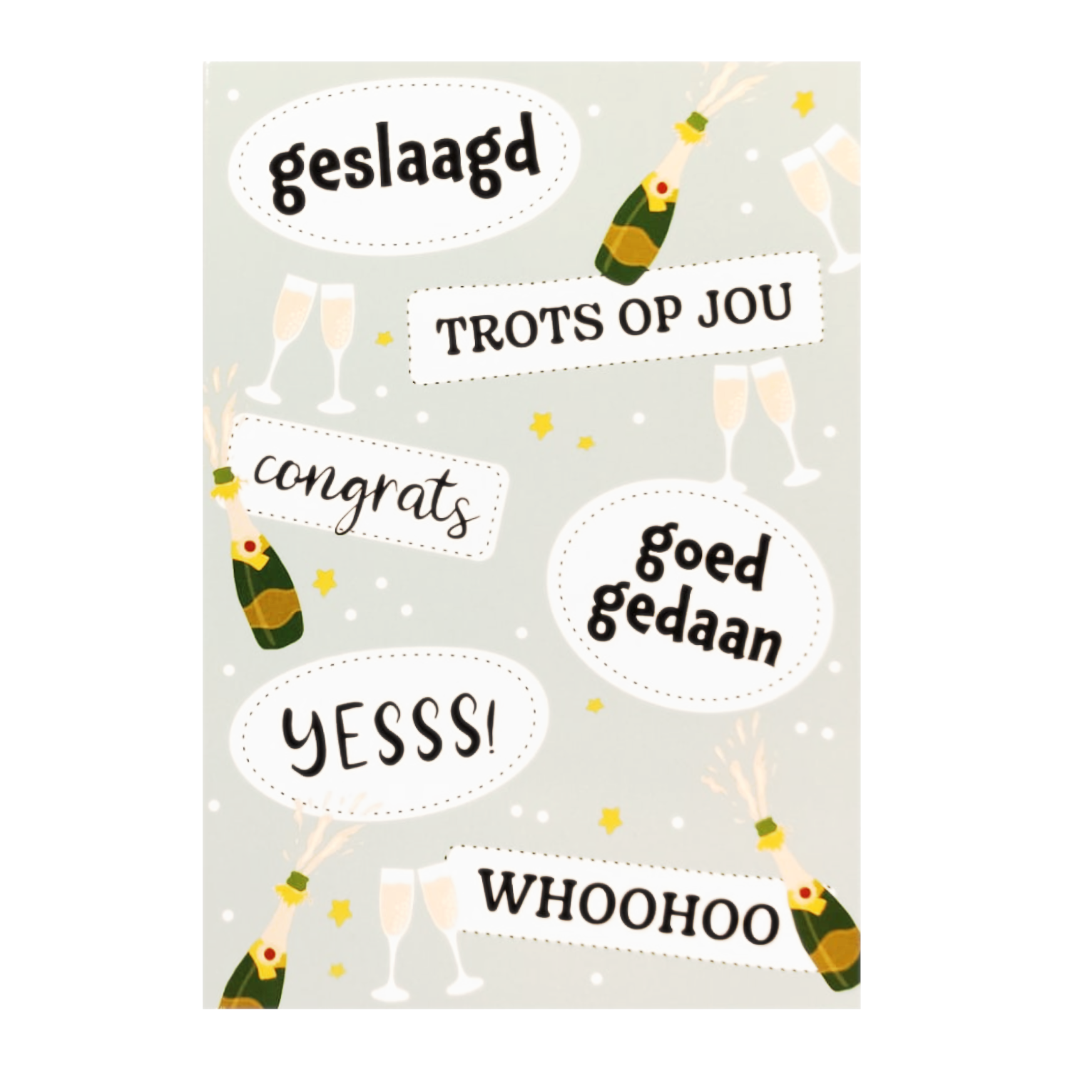 Kaart - Geslaagd - SGR11-D - Geslaagd, whoohoo