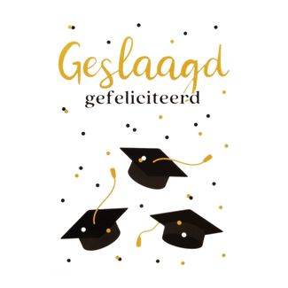 Artige Kaart - Geslaagd - SGR22 - Geslaagd, gefelicteerd
