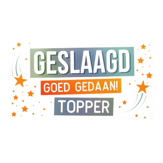 Artige Kaart - Geslaagd - SGP35-C - Geslaagd goed gedaan!