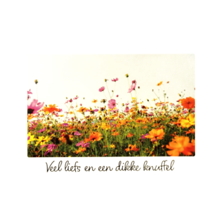 Artige Kaart - Veel liefs en een dikke knuffel - Little wishes - ECLT20-A