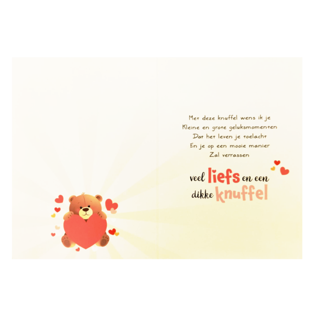 Artige Kaart - Artige - Intense - Veel liefs en een dikke knuffel - TE015-C