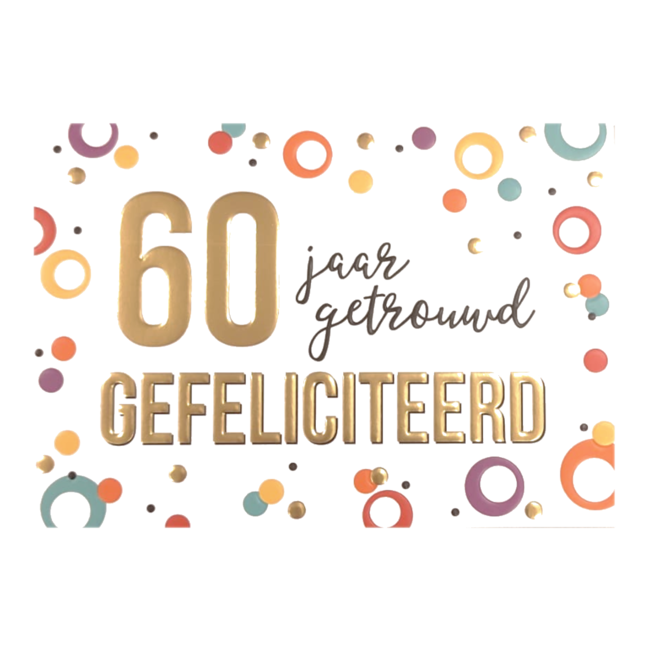 Artige Kaart - Daisy - 60 jaar getrouwd - DSY027-A