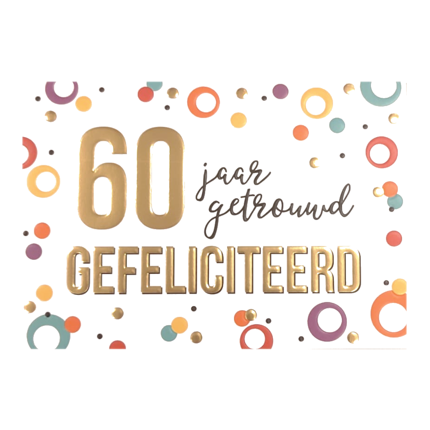 Kaart - Daisy - 60 jaar getrouwd - DSY027-A