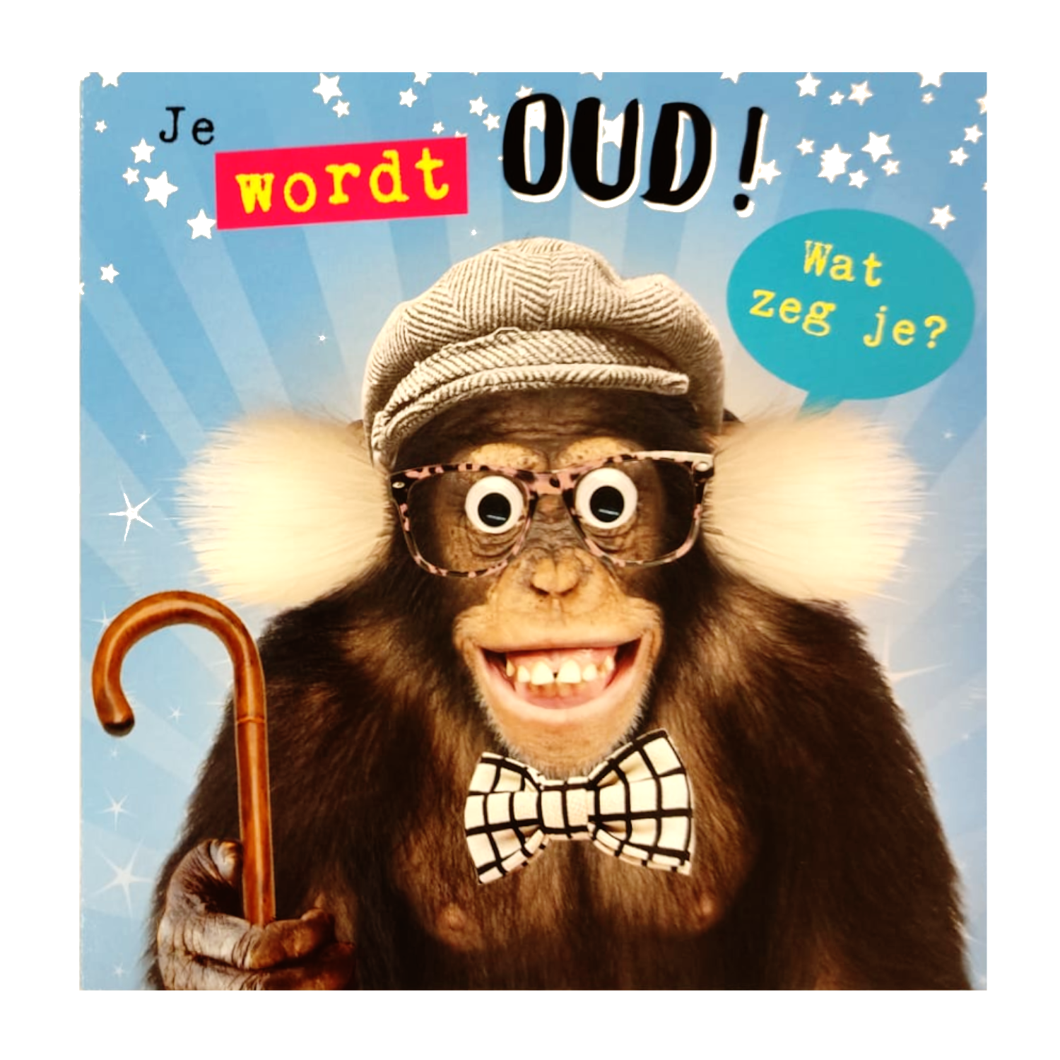 Kaart - Fun - Je wordt oud, chimpansee - C2775A