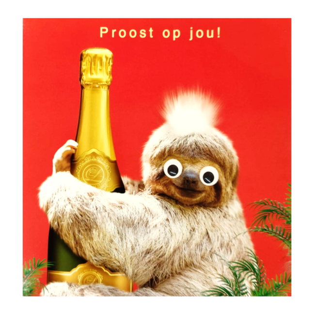 Artige Kaart - Fun - Proost op jou, luiaard - C2945A