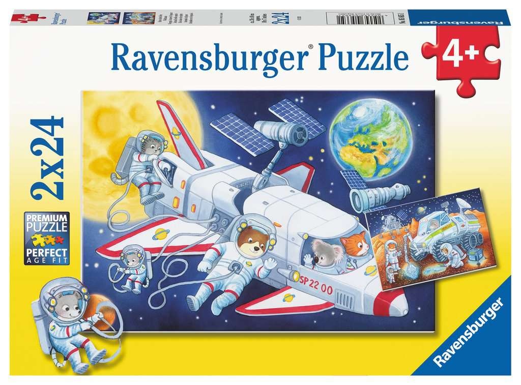 Puzzel - Dieren in de ruimte - 2x24st.