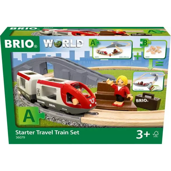 Brio Treinbaanset - Starterset - Op reis - 3+