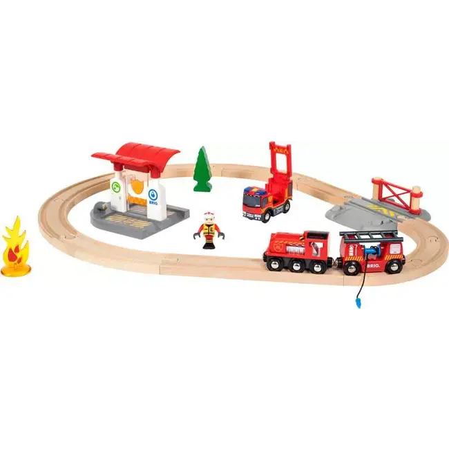 Brio Treinbaanset - Brandweer - Reddingsset