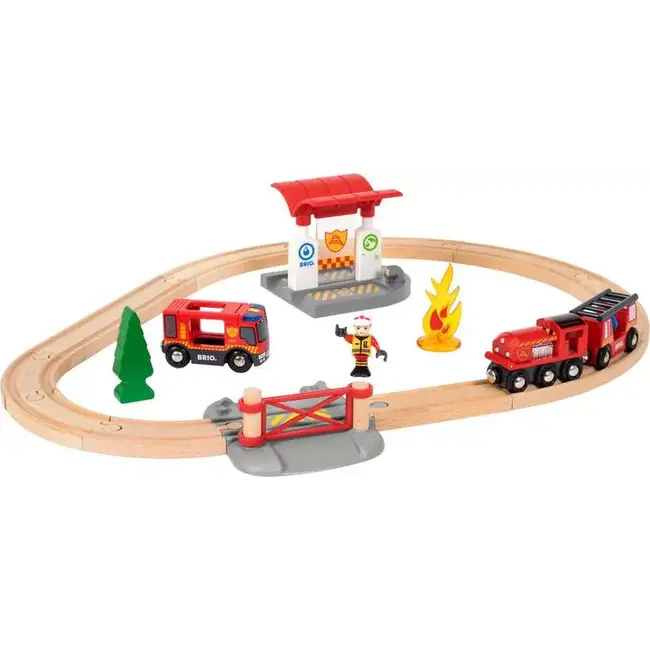 Brio Treinbaanset - Brandweer - Reddingsset