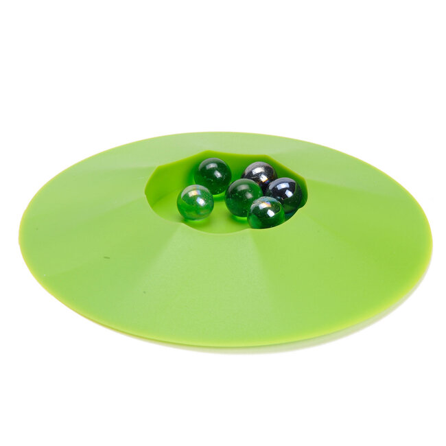 Knikkerpot - Incl. 6 knikkers - 17cm - Kleur willekeurig geleverd