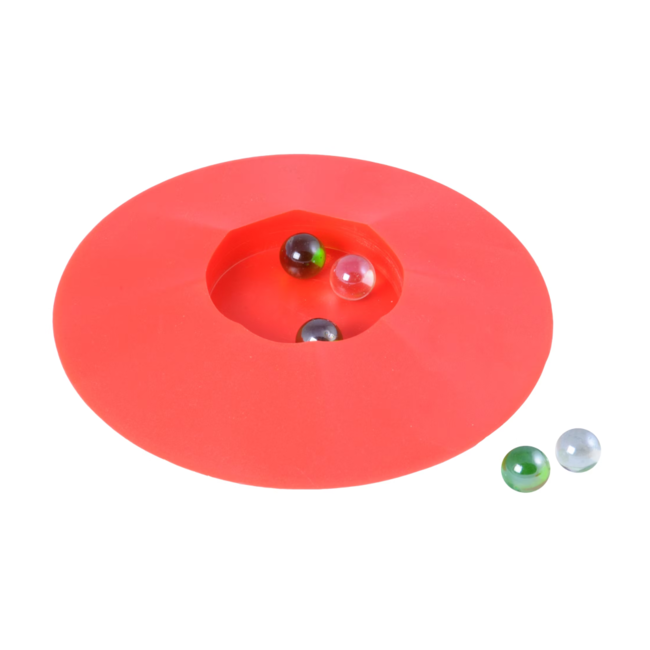 Knikkerpot - Incl. 6 knikkers - 17cm - Kleur willekeurig geleverd