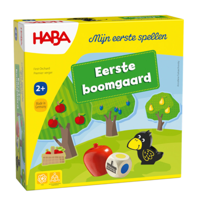 Haba Spel - Coöperatief bordspel - Eerste boomgaard - 2+