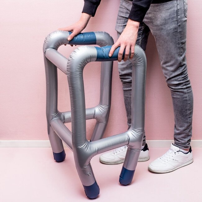 Out of the Blue Looprek - Opblaasbaar - Zilverkleurig