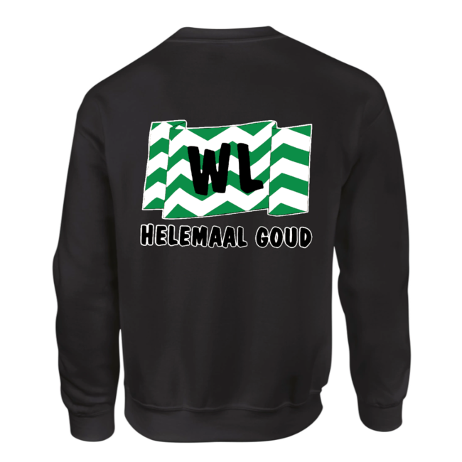 1234feest Trui - Helemaal Goud - Zwart - Westland - Zonder capuchon - S