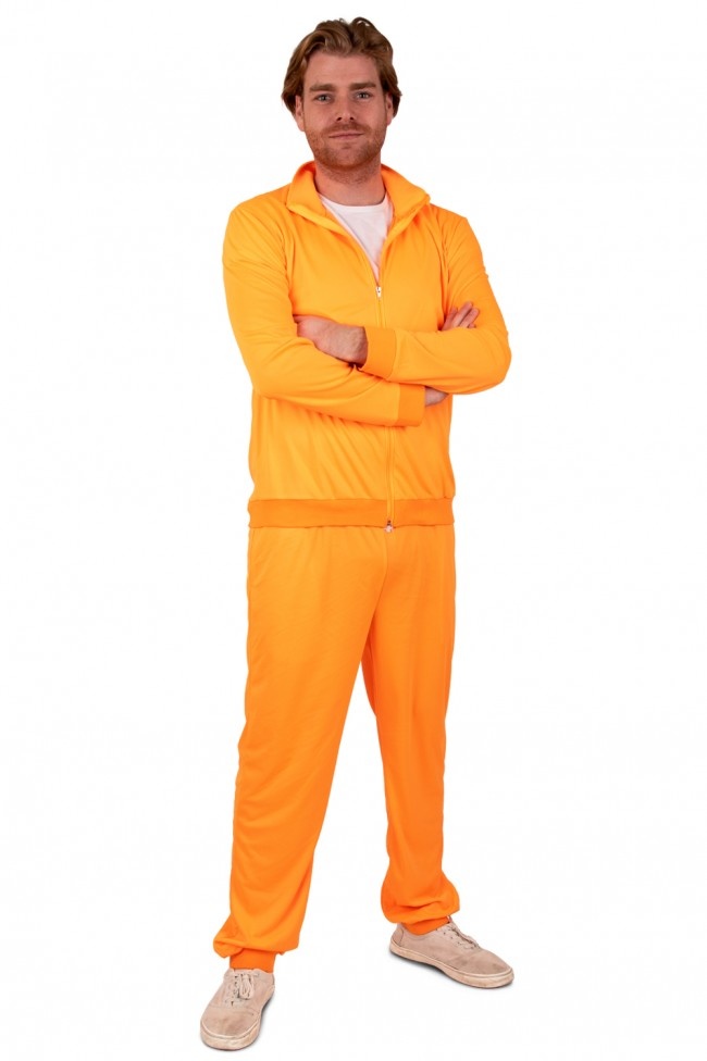 Kostuum - Trainingspak - Oranje - Neon - XXL