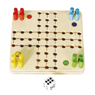 Comello Spel - Minispel - Ludo - Hout