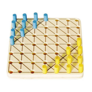 Comello Spel - Minispel - Halma - Hout