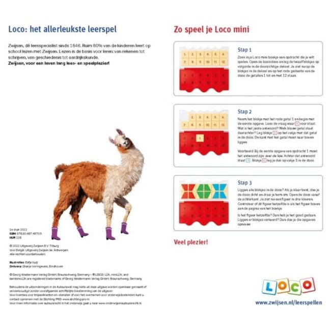 Loco Leerspellen Mini Loco - Boekje - Veilig leren lezen - Begrijpend lezen - Kern 7-8-9 - 6-8 jaar