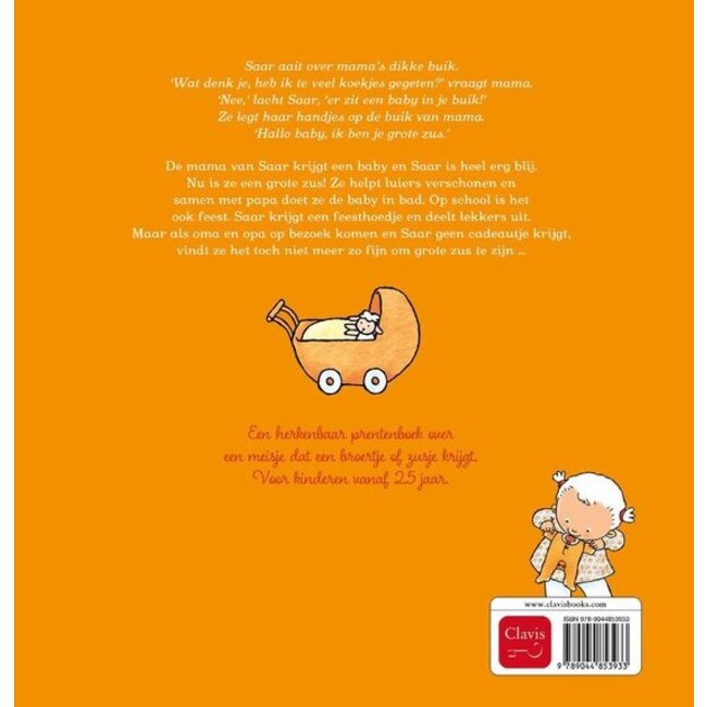 Clavis Boek - Saar wordt grote zus - 2+