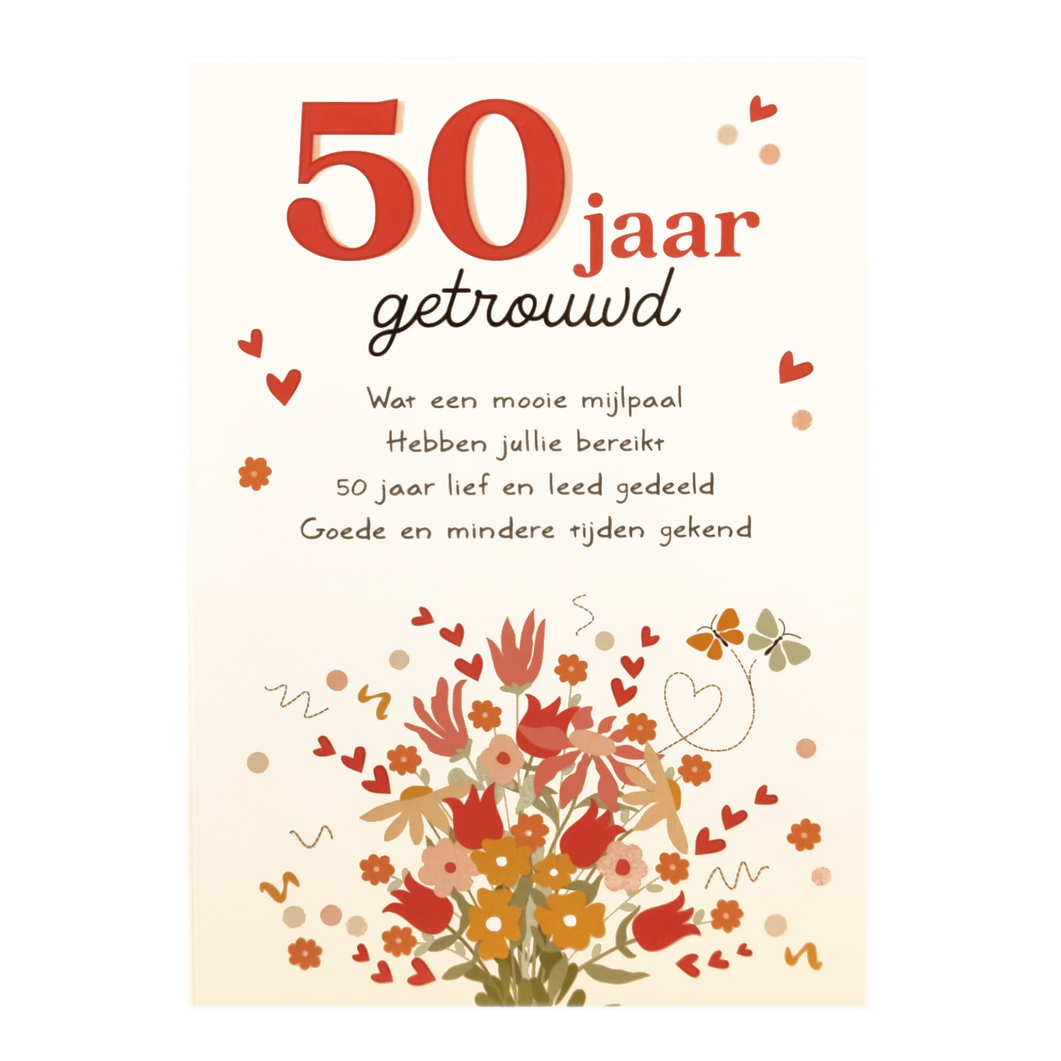 Kaart - Intense - 50 jaar getrouwd - TE014-D