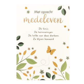 Artige Kaart - Intense - Met oprecht medeleven - TE062-C