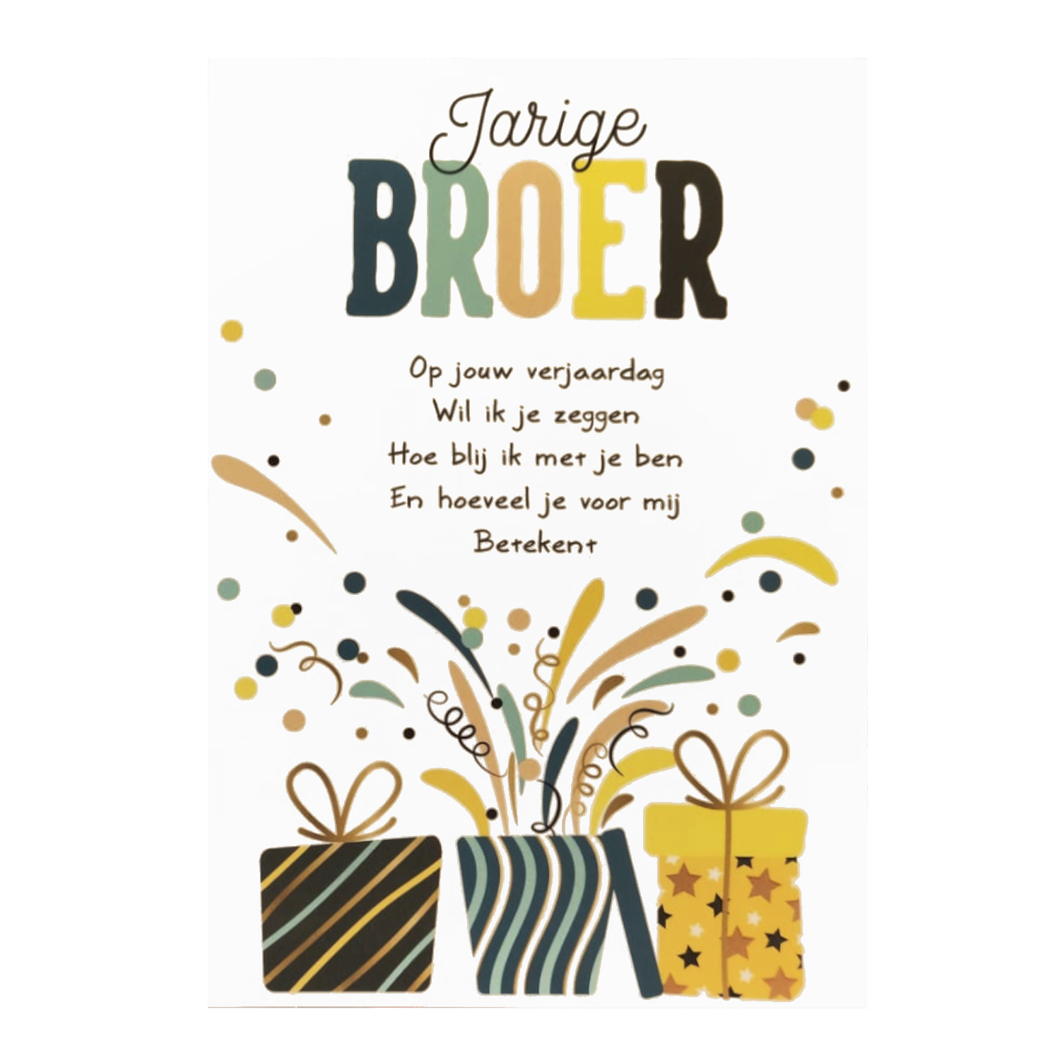 Kaart - Intense - Jarige broer - TE045-E