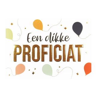 Artige Kaart - Een dikke proficiat - Daisy - DSY054-B