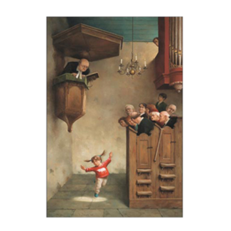 Comello Kaart- Dansje in de kerk - Marius van Dokkum