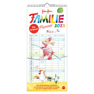 Comello Familie notitiekalender - 2025 - The original Helme Heine - 21x45cm