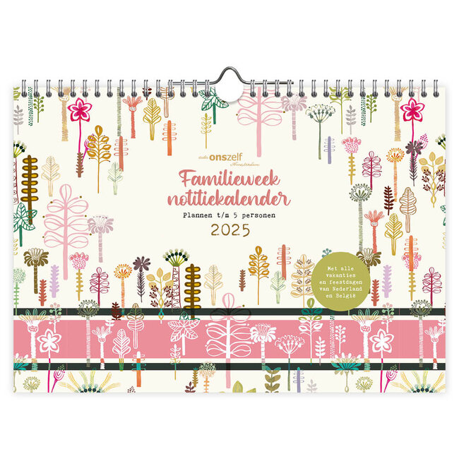 Comello Familie weeknotitiekalender - 2025 - Studio onszelf - Bloom - 29.7x21cm