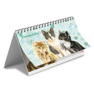 Comello Bureau kalender - 2025 - Franciens katten - 21x14cm