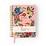 Paperclip Agenda - 2025 - Belle ville - Bureau - Roze met bloemen & vogels - 04-AGE.BV.2508-4