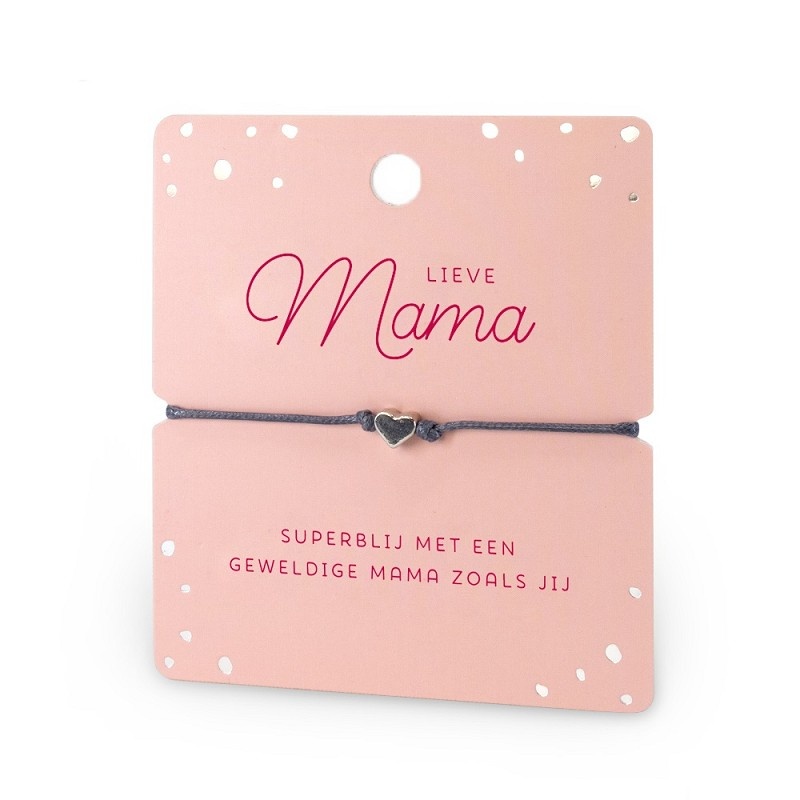 Armband - Hartje - Lieve mama - Hartje