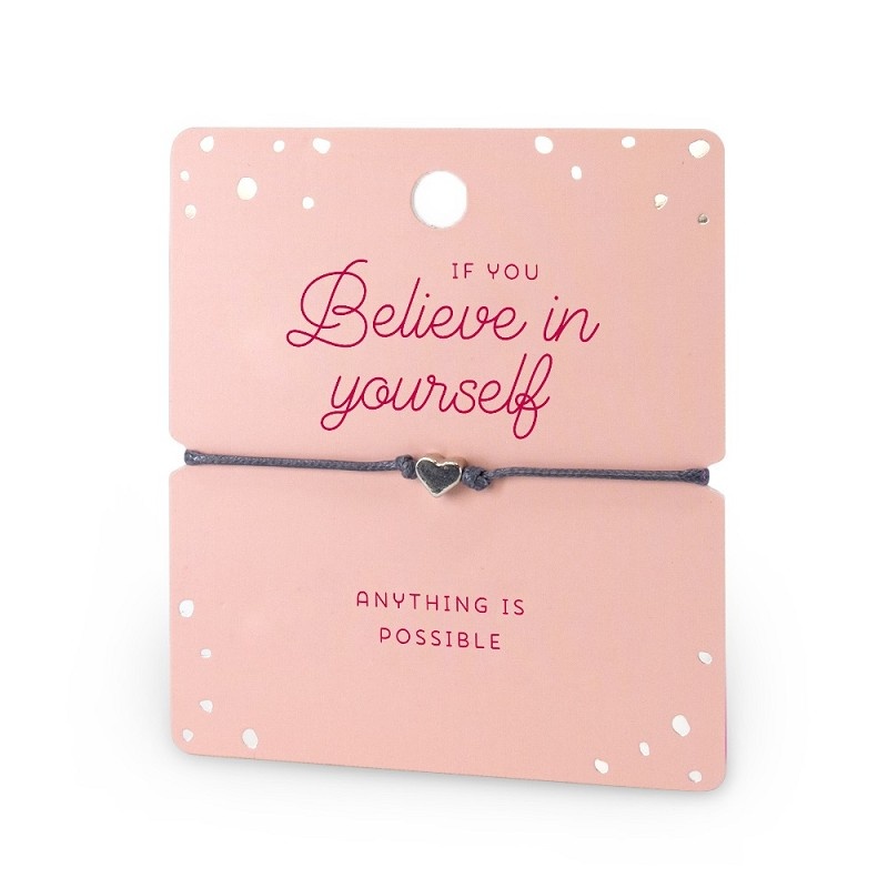 Armband - Hartje - Believe in yourself