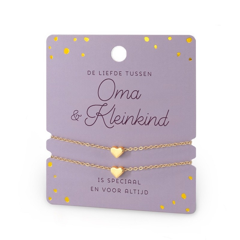 Armbandjes - Hartje - Oma & kleinkind