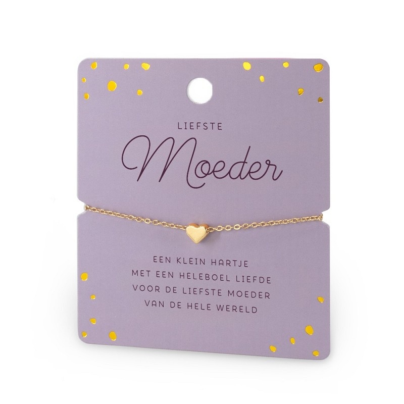 Armband - Hartje - Liefste moeder - Een klein hartje.... - Hartje