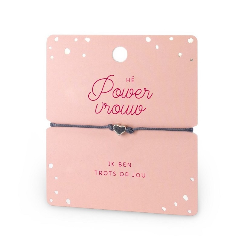 Armband - Hartje - Powervrouw