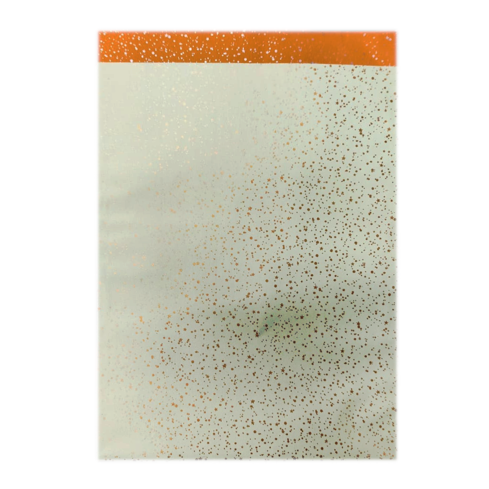 Cadeauzakjes - Turquoise met gouden vlekjes & sterren - 17,5x26cm - 20st.