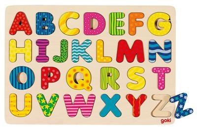 Puzzel - Alfabet - Hoofdletters - Sierlijk - 26st.