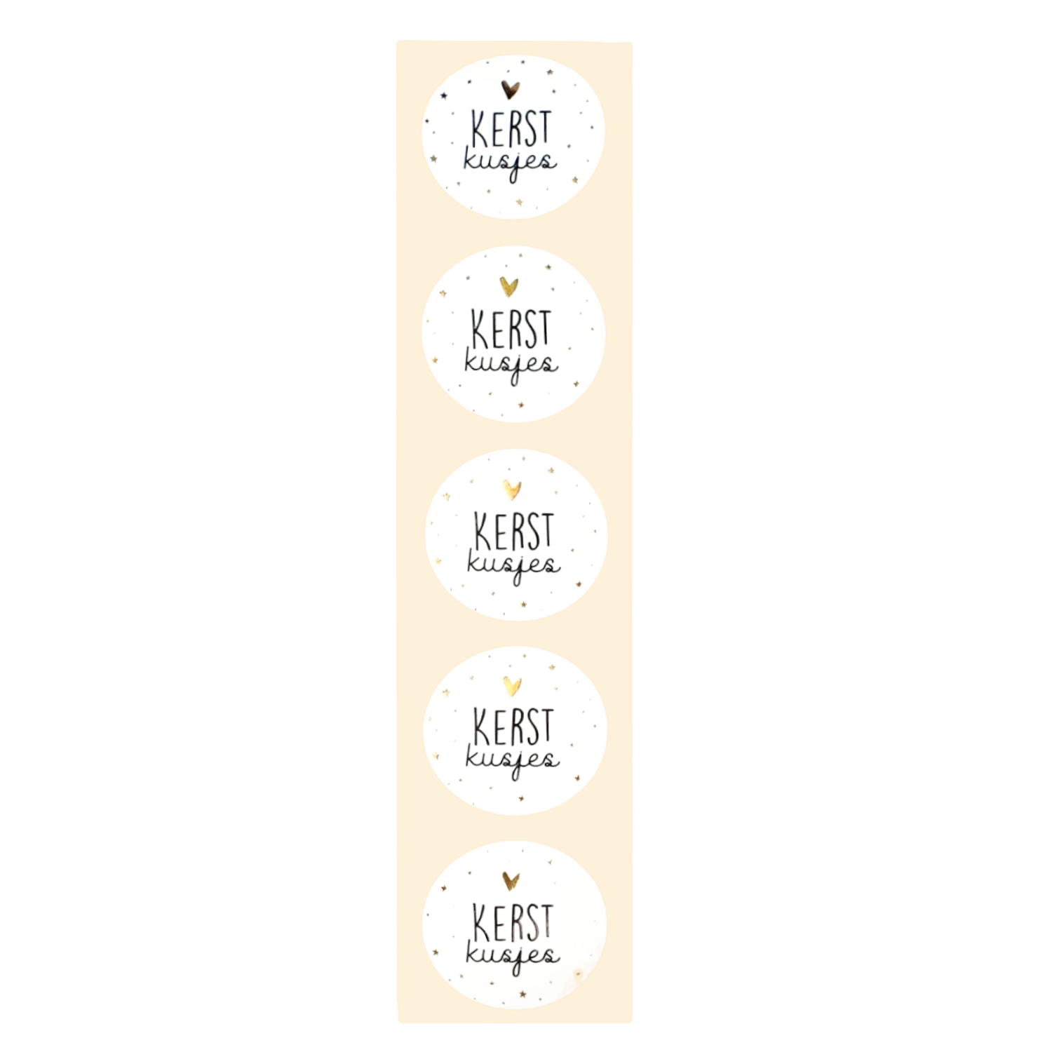 Stickers - Kerst kusjes - Rond - 4cm - 100st. - DBLS012