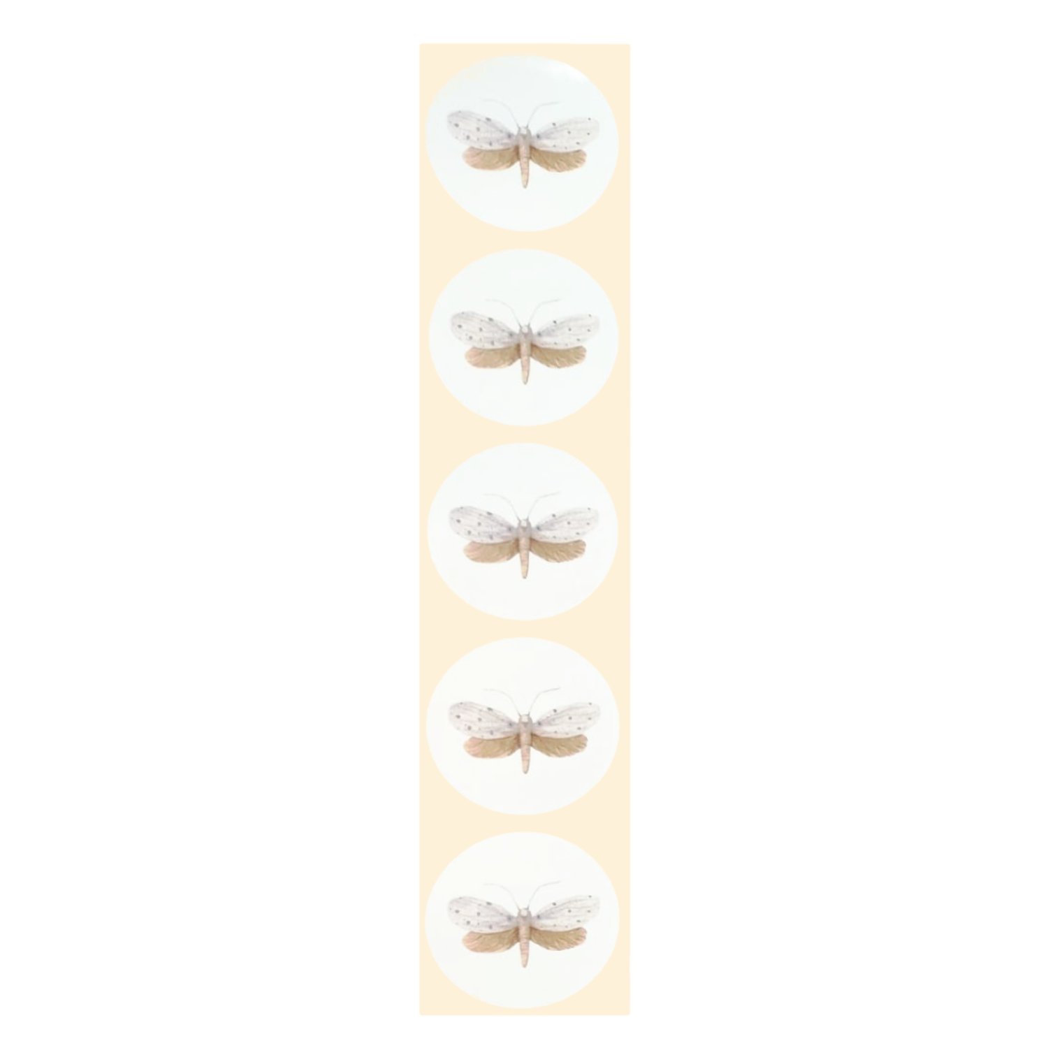Stickers - Glyphipterix ataracta (mot) - Rond - 4cm - 100st. - DBLS021