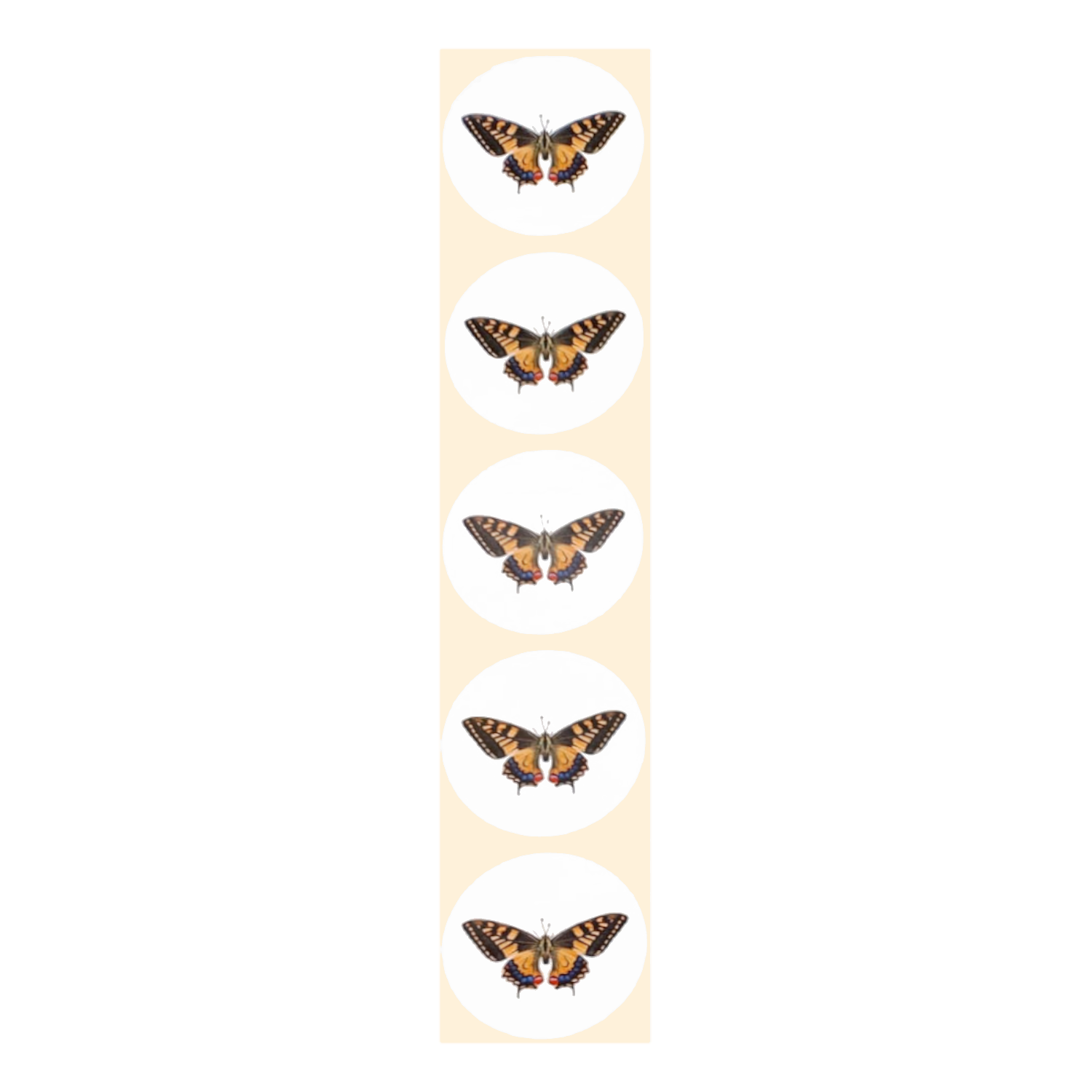 Stickers - Vlinder - Rond - 4cm - 100st. - DBLS031
