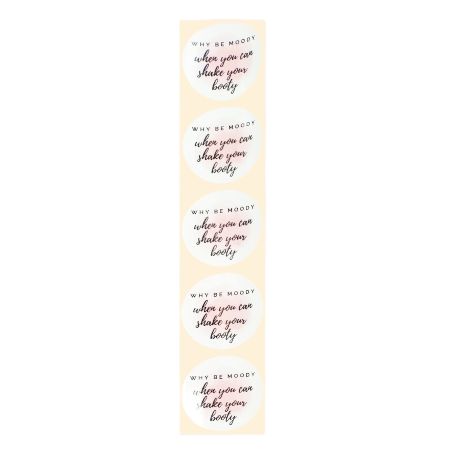 Stickers - Why be moody - Rond - 4cm - 100st. - DBLS042