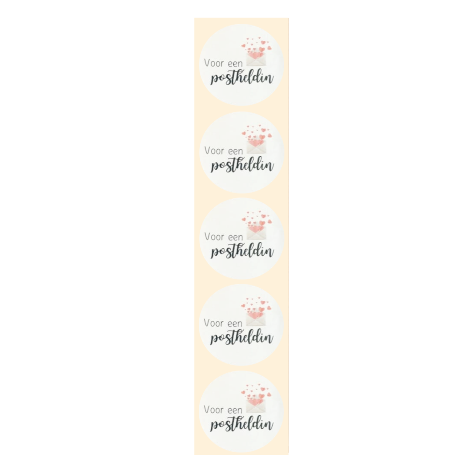 Stickers - Postheldin - Rond - 4cm - 100st. - DBLS047