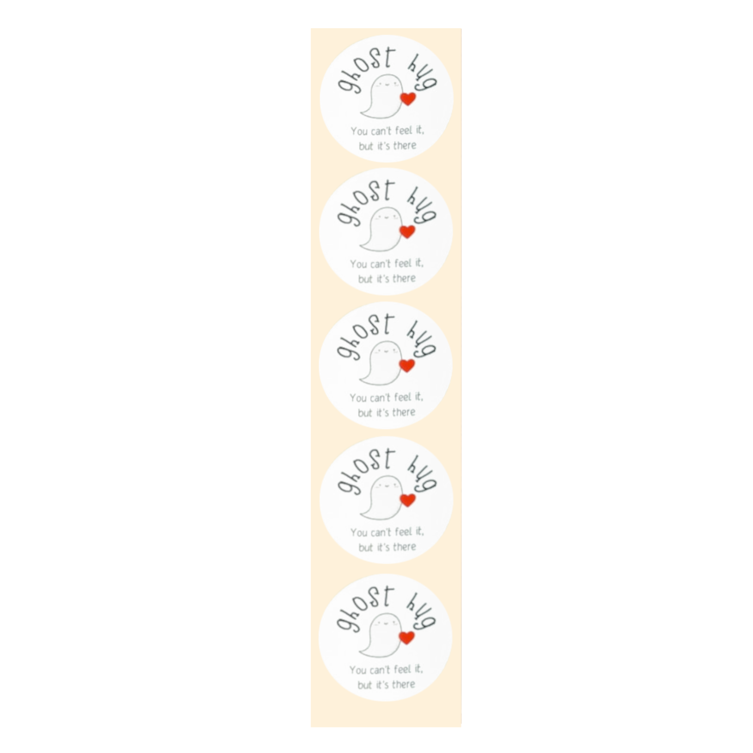 Stickers - Ghost hug - Rond - 4cm - 100st. - DBLS054