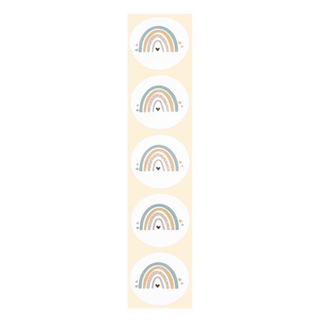 De blije luiaard Stickers - Assortiment mix - Rond - 4cm - 100st. - DBLS055