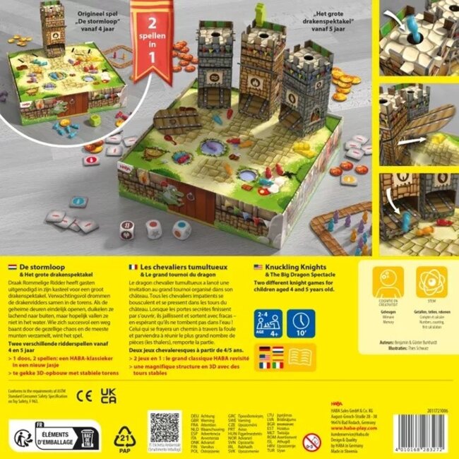 Haba De stormloop & het grote drakenspektakel - Bordspel - 4+